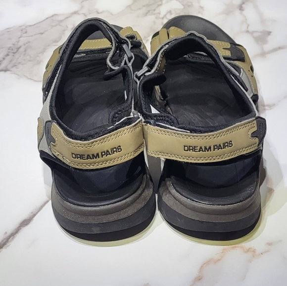 Dream Pairs Men’s Sand Color Arch Support Hiking Sandals Size 11 EUC - Picture 9 of 10